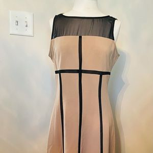 Sheer detail dress